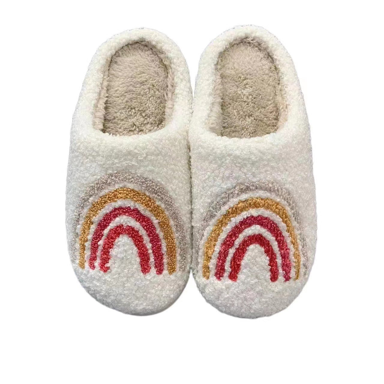 Cute Rainbow Cotton Slippers