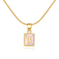 English Letter Pendant Necklace