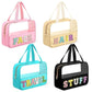 Letter Hand Translucent Cosmetic Bag