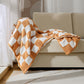 Half Fleece Checkerboard Blanket