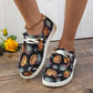 Halloween Pumpkin Print Loafers