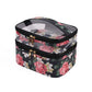 PVC Portable Transparent Double-Layer Cosmetic Bag - KOC