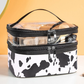 PVC Portable Transparent Double-Layer Cosmetic Bag - KOC