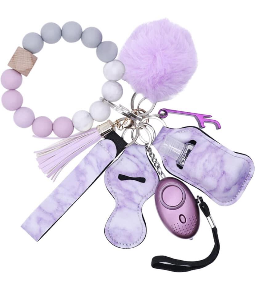 Self-defense Alarm Keychain Set