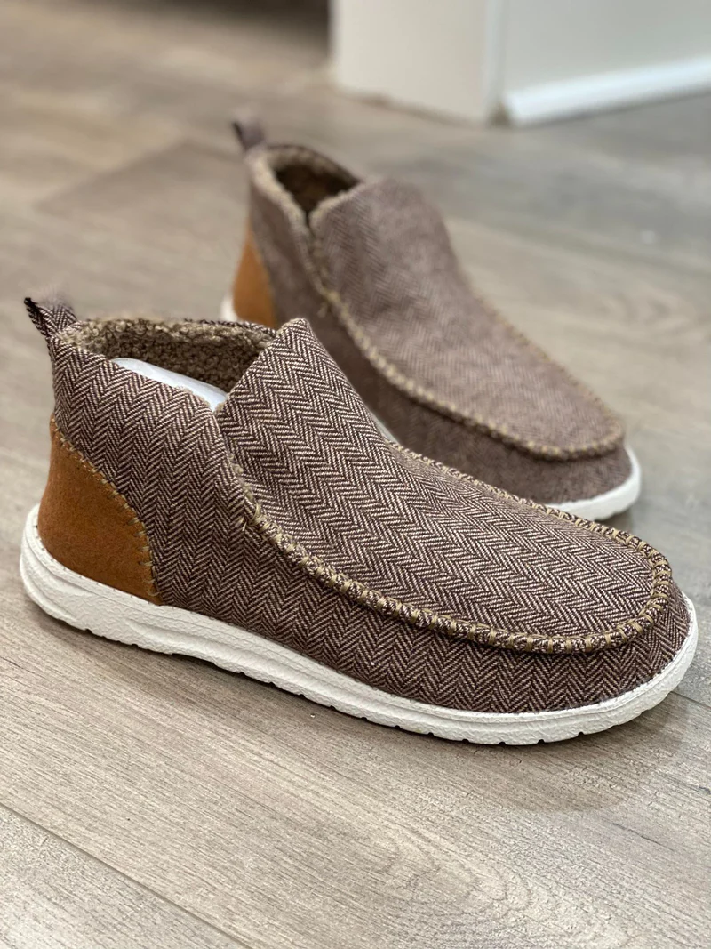 Vegan Leather Casual Style Slip-on Shoes