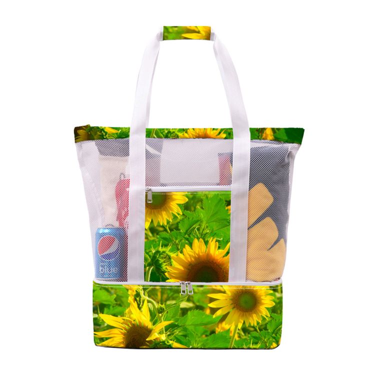 Outdoor Portable Mesh Picnic Beach Bag-23