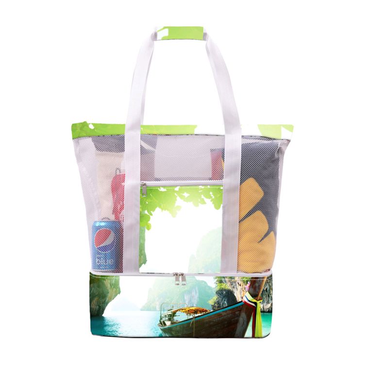 Outdoor Portable Mesh Picnic Beach Bag-24