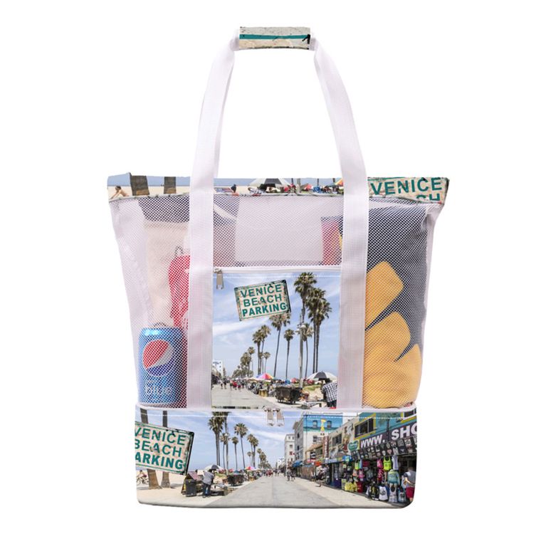 Outdoor Portable Mesh Picnic Beach Bag-25