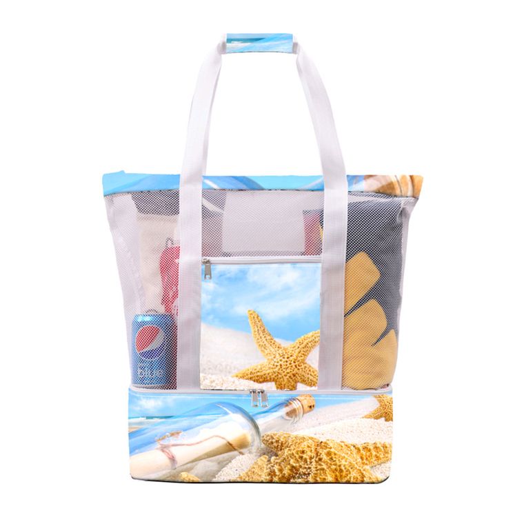 Outdoor Portable Mesh Picnic Beach Bag-29