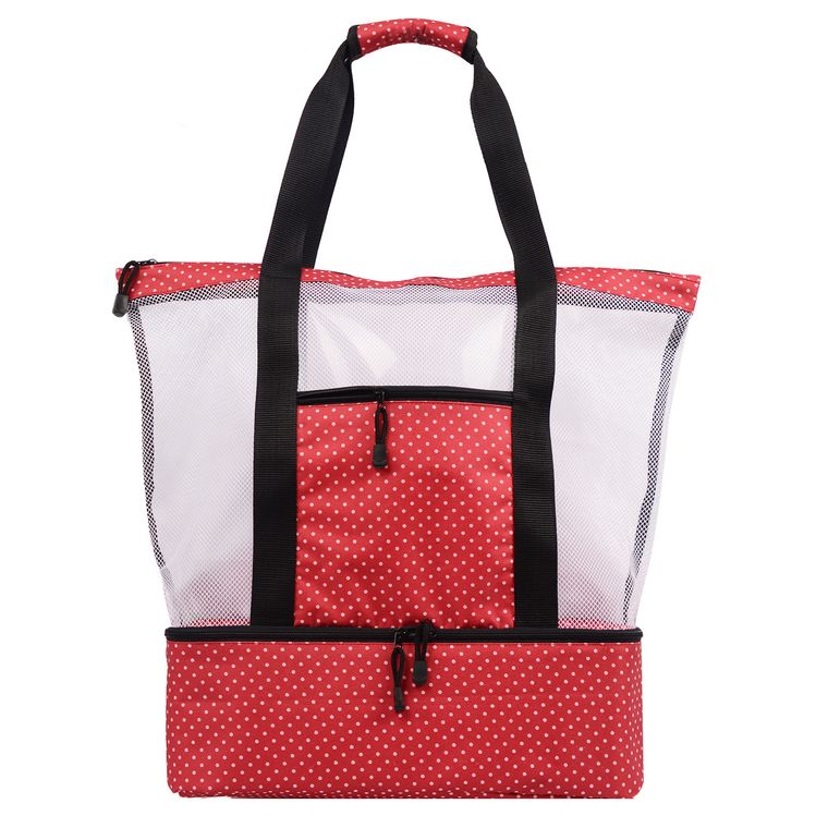 Outdoor Portable Mesh Picnic Beach Bag-16