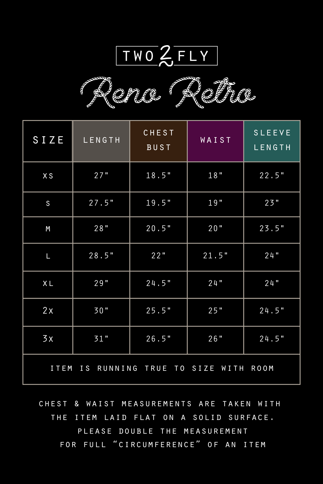 RENO RETRO * SANGRIA [XL-3X ONLY]